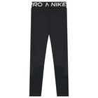 Girls Black Logo Leggings, 1, hi-res